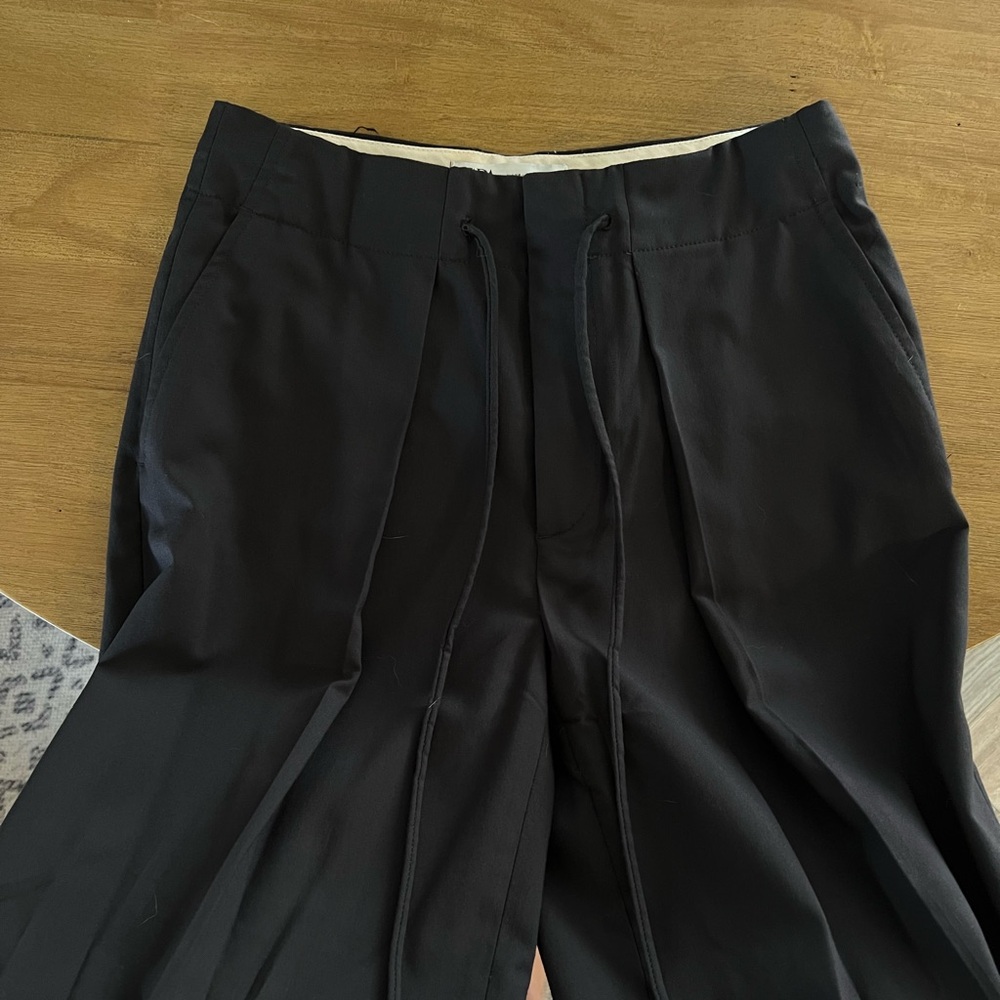 Zara tie wide leg pants